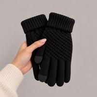 Cosy Touchscreen Winter Gloves with Textured Knit