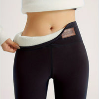 Fleece Lined High Waist Leggings with Sherpa Inner
