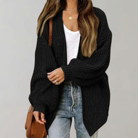 Oversized Open Front Chunky Knit Cardigan