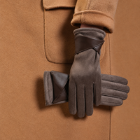 Warm Touchscreen Winter Gloves with Suede-Style Finish
